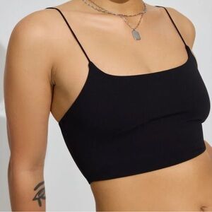 Garage Black Cropped Tank Top